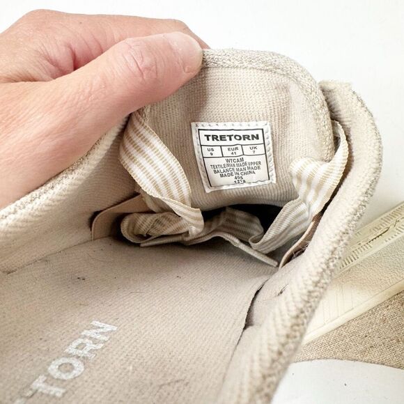 Tretorn Cam Slip-On Backless Canvas Sneakers in Natural Sand Women’s Size 9 - Picture 12 of 12